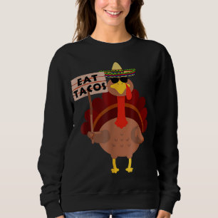 Sudadera Turquía Comer tacos Adultos Vegan Niños Graciosos