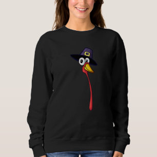 Sudadera Turquía se enfrenta a un gobble disfraz de Hallowe