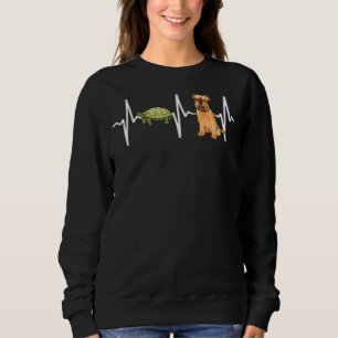 Sudadera Turtle Brussels Griffon Heartbeat Dog
