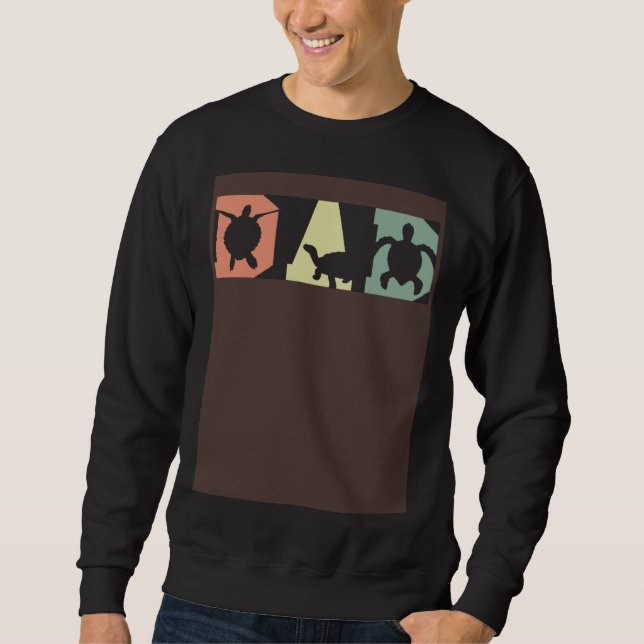 Sudadera Turtle Dad Fathers Day Fatherhood Tortoise Reptile (Anverso)