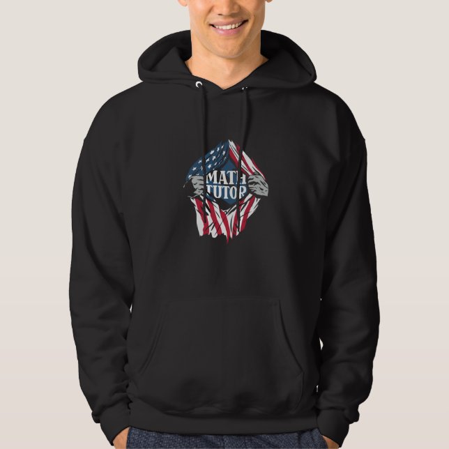 Sudadera Tutor de Matemáticas Escuela de la Bandera de EE.  (Anverso)