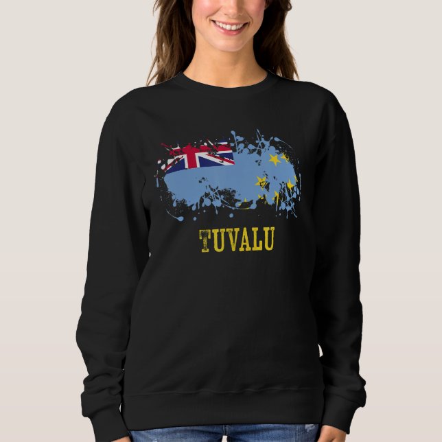 Sudadera Tuvaian enthusiasts for Tuvalu and Tuvalu (Anverso)