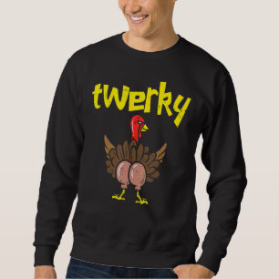 Sudadera Twerky Turkey Butt Thankding Twerk Dance Pun
