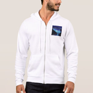 Sudadera Twilight Mountain Valley & Golden Sunset Art Hombr