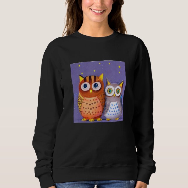 Sudadera Two cute Owls (Anverso)