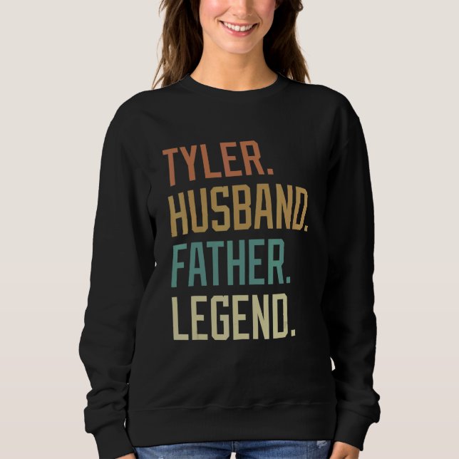 Sudadera Tyler Husband Father Legend Father's Day Retro (Anverso)