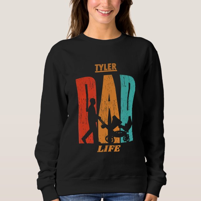 Sudadera Tyler Native Funny State Flag Dad Parent Baby (Anverso)