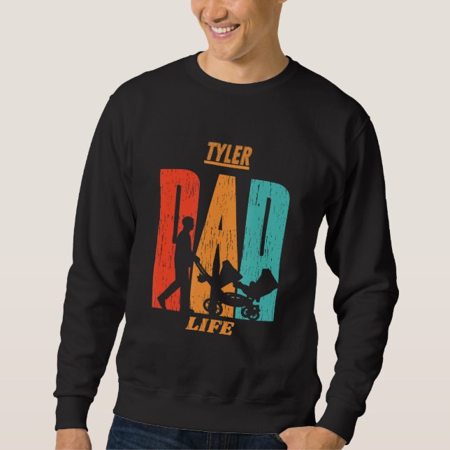 Sudadera Tyler Native Funny State Flag Dad Parent Baby (Anverso)