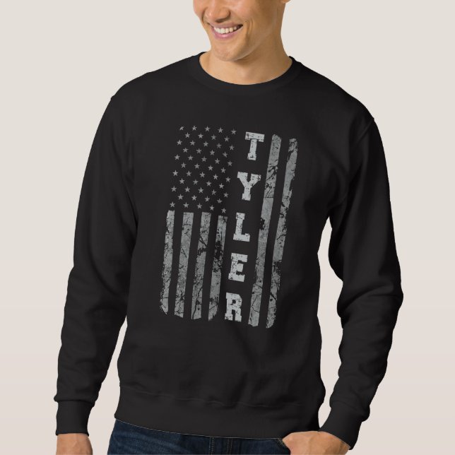 Sudadera Tyler Texas Bandera Americana (Anverso)