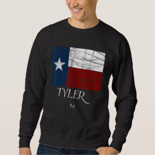 Sudadera TYLER TX - Bandera - Tee de Texas - Estado de la c