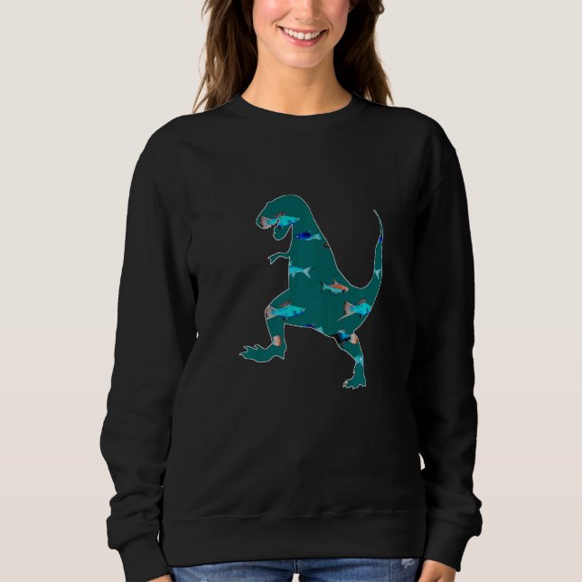 Sudadera Tyrannosaurus Rex Animal Rex Creepy Dinosaur  3 (Anverso)