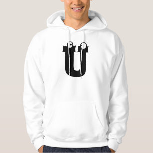 Sudadera U, carta con ojos