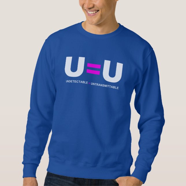 Sudadera U=U VIH Indetectable es igual a intransmisible (Anverso)