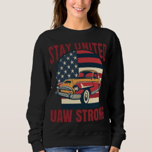 Sudadera UAW Huelga Red Tee Unión de Trabajadores Automátic
