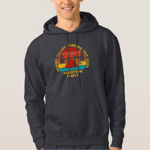 Sudadera Ubicación de la fecha de nombre personalizada que