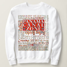 Sudadera Ubicaciones de la zona del Canal de Panamá con dis