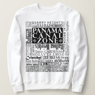 Sudadera Ubicaciones en blanco en la zona del Canal de Pana