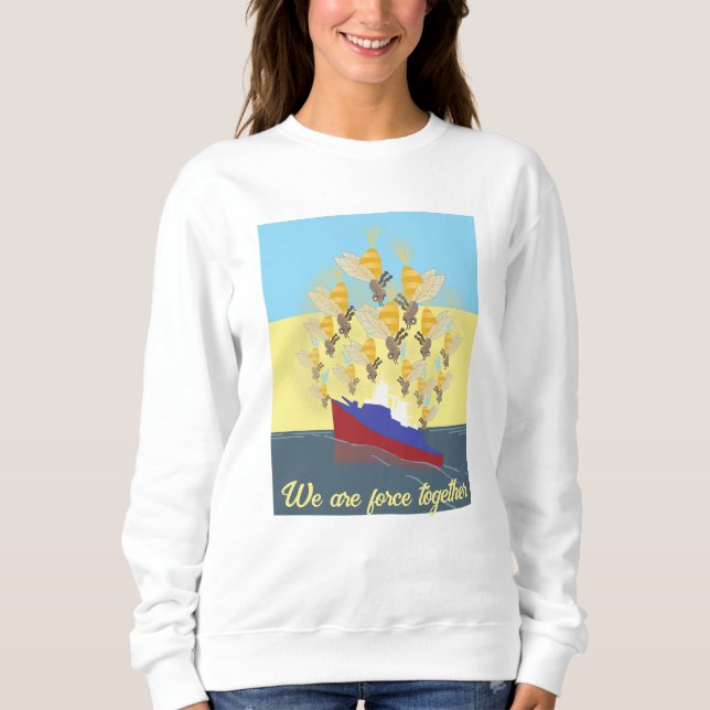 Sudadera Ucrania "amarillo azul" colorido (Anverso)