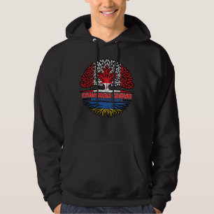 Sudadera Ucrania Bandera de raíces de árbol canadiense cana
