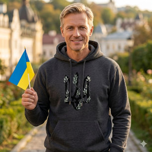 Sudadera UCRANIA. Tridente. Escudo de armas ucraniano. Cami