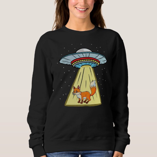 Sudadera Ufo Abducción Fox Forest Animal 1 (Anverso)