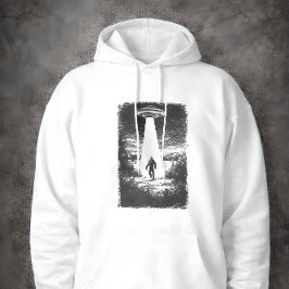 Sudadera UFO Alien Abduction Beam Silhouette Sci-Fi Mystery