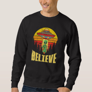 Sudadera Ufo Alien Believer Retr No Identified Flying Objec