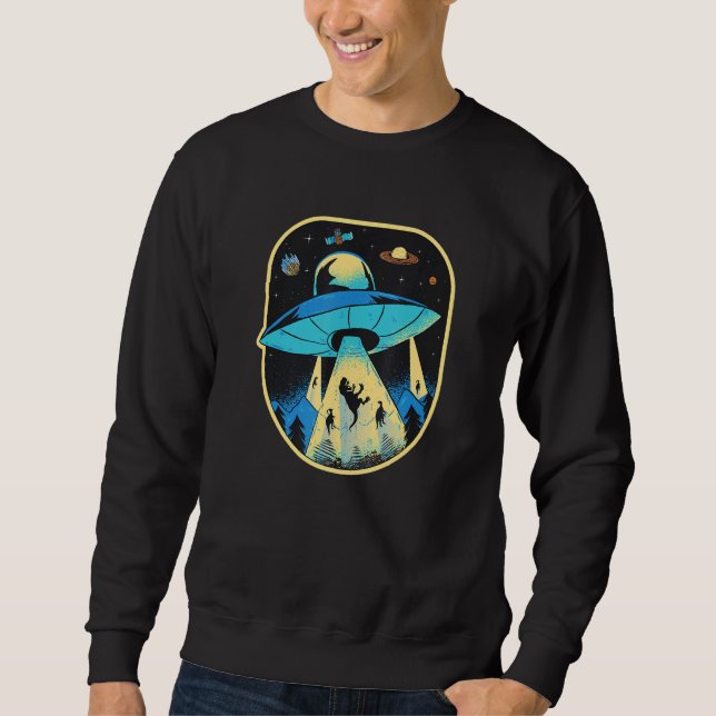 Sudadera Ufo Dinosaur Alien Abduction (Anverso)