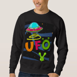 Sudadera Ufo en el espacio saluda
