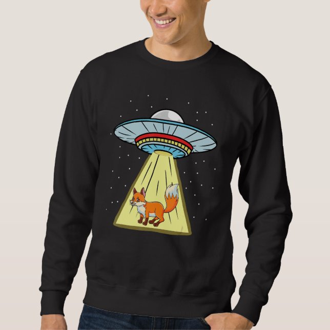 Sudadera Ufo Secuestro de Fox Forest Animal (Anverso)