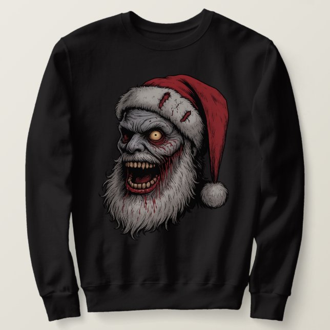 Sudadera Ugly Santa Merry Stabmas — Navidad de terror  (Anverso del diseño)