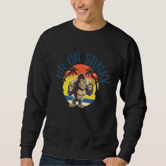 Sudadera Uh Oh Stinky Poop For Men Women Cute Monkey Retro 
