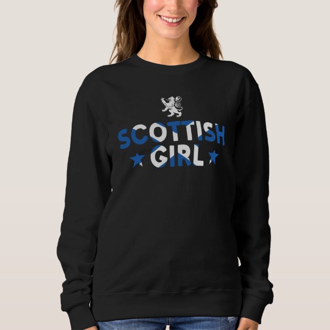 Sudadera Uk Scotland Home Scottish Girl (Anverso)
