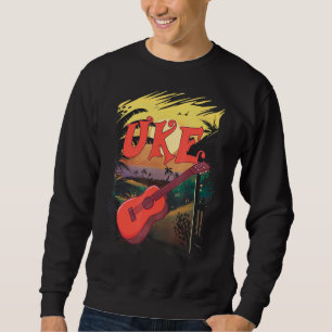 Sudadera Uke Hawaii Ukulele Guitarista Hawai Music Ukulel