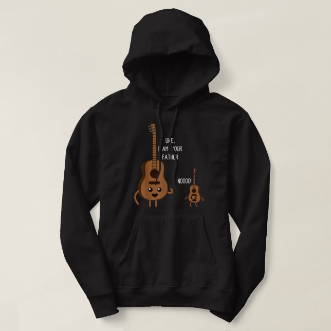 Sudadera Uke Soy Tu Padre Funny Ukulele Banjo Guitar Por Fa (Diseño del anverso)