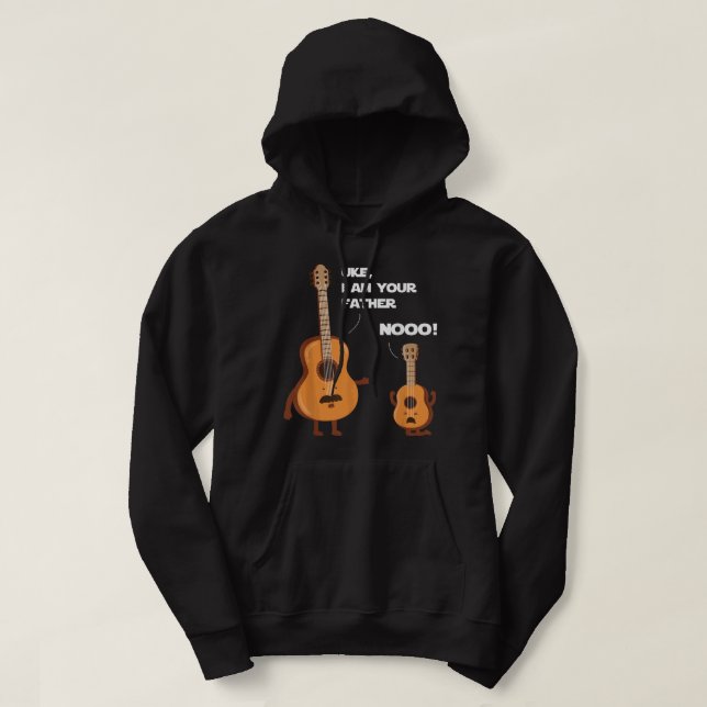 Sudadera Uke Soy Tu Padre, Música Divertida de Ukulele Guit (Diseño del anverso)