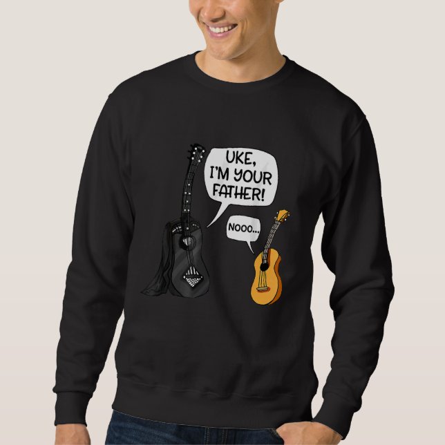 Sudadera Uke, soy tu padre Ukulele Guitar Music (Anverso)