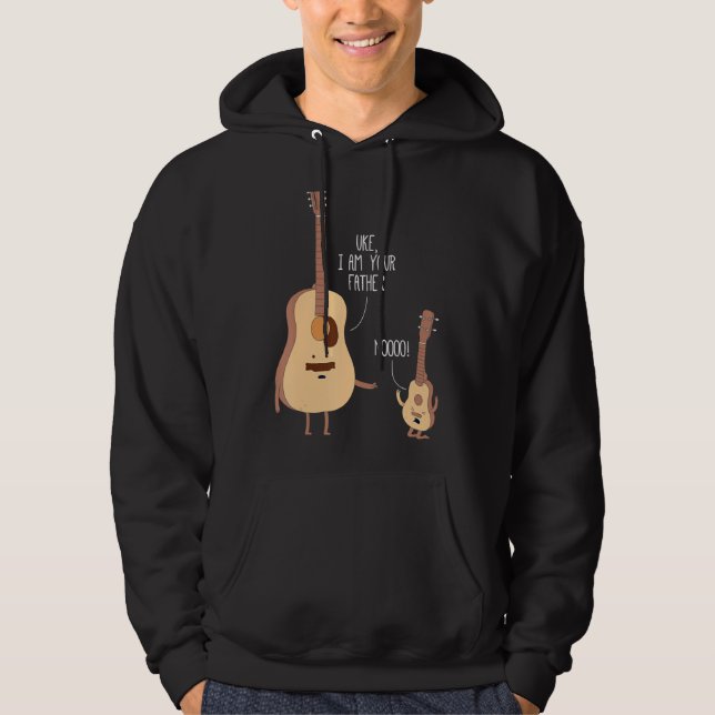 Sudadera Uke, soy tu padre Ukulele Guitar Music (Anverso)