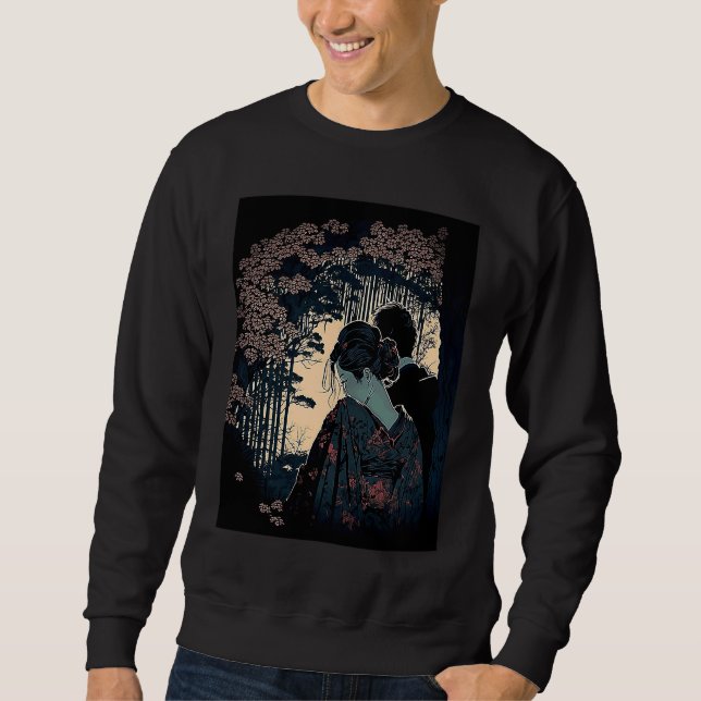 Sudadera Ukiyo E Retro Japanese Design Romance  Love During (Anverso)