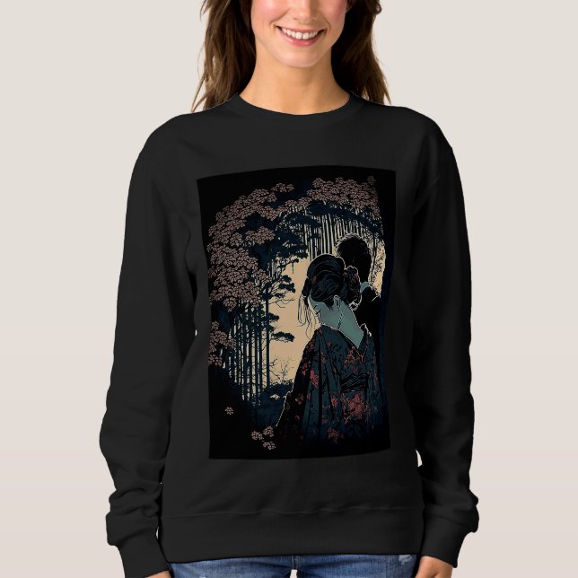 Sudadera Ukiyo E Retro Japanese Design Romance  Love During (Anverso)