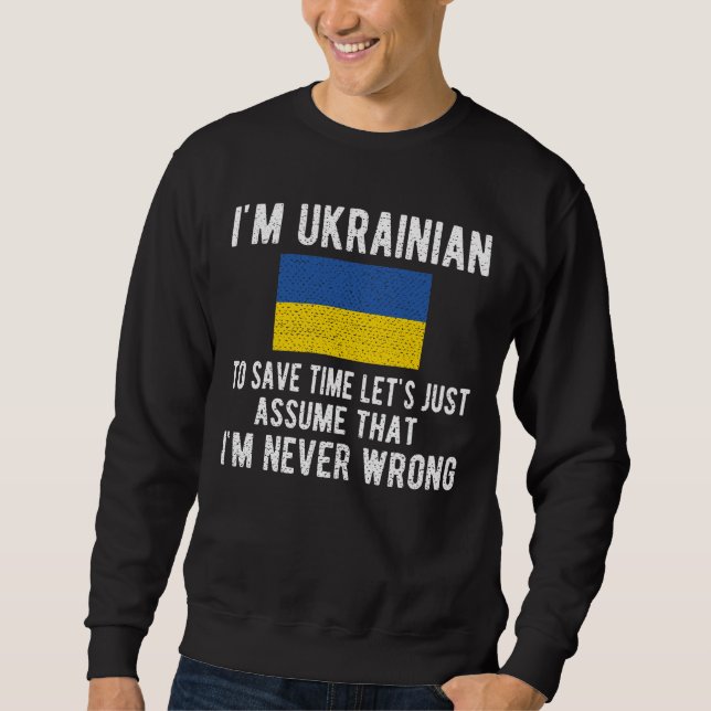 Sudadera Ukrainian Heritage Ukraine Roots Ukrainian Flag (Anverso)