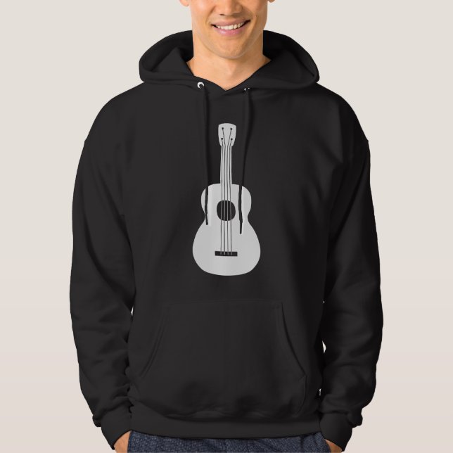 Sudadera Ukulele - Blanco (Anverso)