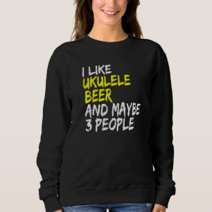 Sudadera Ukulele diciendo música de guitarra Me gusta la ce