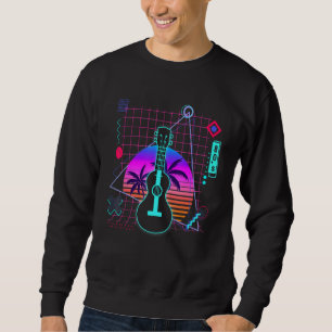 Sudadera Ukulele Estética Vaporwave Guitarra estilo Uke est