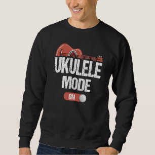 Sudadera Ukulele Jugando Modo En El Músico Uke Hawaiian Gui