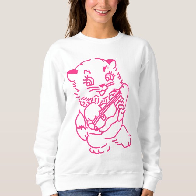 Sudadera Ukulele Kitten Sweatshirt (Anverso)