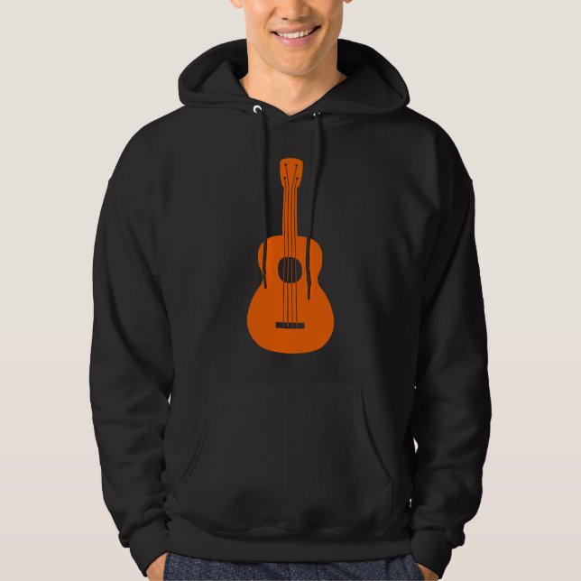 Sudadera Ukulele - Naranja (Anverso)