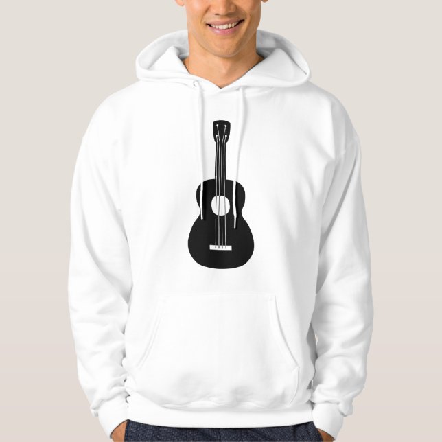 Sudadera Ukulele - Negro (Anverso)