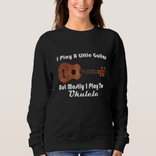 Sudadera Ukulele Pun Little Guitar