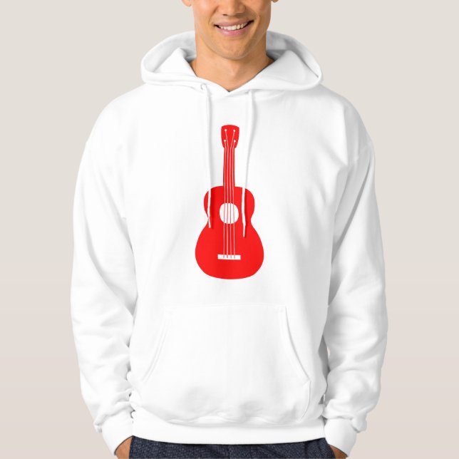 Sudadera Ukulele - Rojo (Anverso)